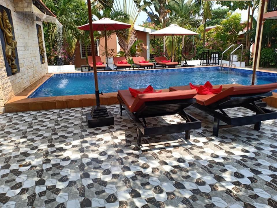 סיאם ריפ Sun Boutique Resort & Restaurant מראה חיצוני תמונה